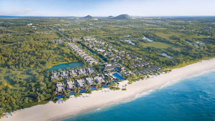 Dự án Khu biệt thự biển Mandarin Oriental của Công ty CP The Nam Khang tọa lạc tại mặt tiền đường Trường Sa, phường Ngũ Hành Sơn, TP. Đà Nẵng. Ảnh: Hà Minh