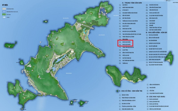 Khu đất đấu giá tại An Hải - An Hội, huyện Côn Đảo, tỉnh Bà Rịa - Vũng Tàu rộng gần 80.000 m2