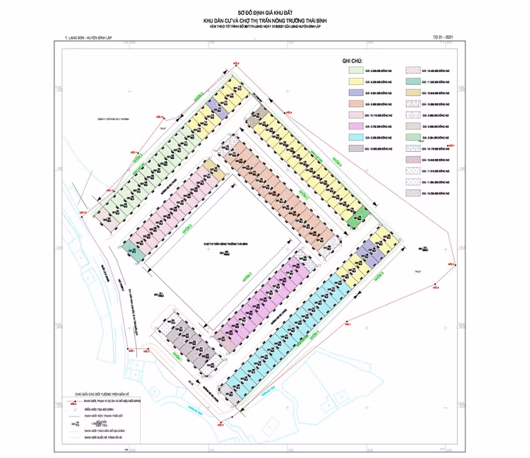 Lạng Sơn bán đấu giá 86 thửa đất tại thị trấn Nông Trường Thái Bình