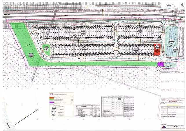 Quy hoạch chi tiết tỷ lệ 1/500 của khu đất thực hiện dự án. Ảnh: Trung tâm Xúc tiến Đầu tư tỉnh Bình Định