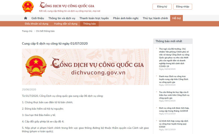 Từ hôm nay người dân có thể ngồi nhà nộp phạt trực
tuyến nếu vi phạm hành chính lĩnh vực giao thông, đóng tiếp BHXH tự nguyện...
