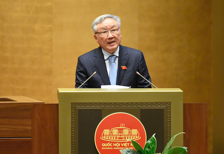 Phó Thủ tướng Thường trực Chính phủ Nguyễn Hòa Bình tại Phiên chất vấn và trả lời chất vấn của Quốc hội sáng 20/6/2025
