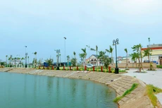 Một góc Dự án Khu nhà ở thương mại Đức Ninh Đông nằm trên đường Lê Lợi, TP. Đồng Hới, tỉnh Quảng Bình