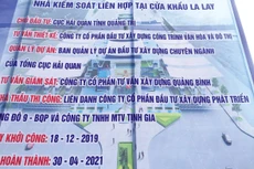 Dự án Nhà Kiểm soát liên hợp tại cửa khẩu La Lay, thuộc địa phận xã A Ngo, huyện Đakrông, tỉnh Quảng Trị do Cục Hải quan tỉnh Quảng Trị làm chủ đầu tư. Ảnh: NC st
