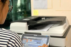 Tại Đắk Nông, Công ty TNHH Thương mại và Dịch vụ Tân Nghệ Tin liên tiếp trúng 2 gói thầu mua sắm tập trung máy móc, thiết bị văn phòng năm 2020, 2021. Ảnh: Thanh Hà