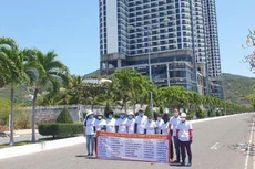 Theo kế hoạch, Swisstouches La Luna Resort được vận hành vào quý IV/2019, nhưng đến nay Marina Hotel vẫn chưa bàn giao nhà cho khách hàng. Ảnh: NC st