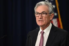 Chủ tịch Fed Jerome Powell tại cuộc họp báo ngày 4/5.
