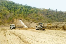 Dự án Hồ chứa nước Sông Than có tổng mức đầu tư điều chỉnh 1.040,658 tỷ đồng, sử dụng vốn trái phiếu chính phủ và ngân sách trung ương. Ảnh: NC st