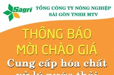 Tổng công ty Nông nghiệp Sài Gòn TNHH MTV thông báo mời chào giá
