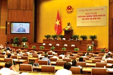 Toàn cảnh Hội nghị triển khai Chương trình giám sát của Quốc hội năm 2023. Ảnh: Lâm Hiển