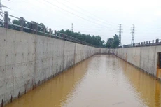 Hệ thống thoát nước Dĩ An - Khu công nghiệp Tân Đông Hiệp - dự án trọng điểm trong lĩnh vực nông nghiệp, nông thôn của tỉnh Bình Dương. Ảnh: Ngọc Tuấn