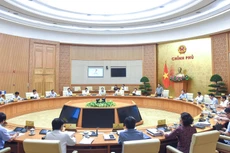 Thủ tướng Chính phủ Phạm Minh Chính chủ trì phiên họp Chính phủ chuyên đề, thảo luận về nhiều nội dung quan trọng liên quan tới xây dựng pháp luật và ổn định kinh tế vĩ mô - Ảnh: VGP