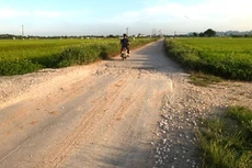 Dự án Đường từ chợ Sẽ, xã Hồng Phong đi xã Đồng Lạc, Tỉnh lộ 429 có tổng mức đầu tư 158,302 tỷ đồng. Ảnh: Nguyễn Hưng