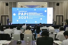 Quang cảnh hội nghị công bố chỉ số PAPI năm 2021.