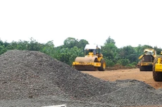 Trong 8 tháng đầu năm 2022, CIENCO 5 được công khai trúng 4 gói thầu với tổng giá trúng thầu khoảng 395 tỷ đồng. Ảnh: Nhã Chi