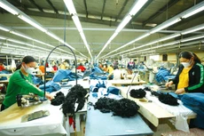 Tình trạng thiếu hụt nguyên vật liệu do tắc nghẽn cảng biển thế giới cũng như tình hình dịch bệnh tại Trung Quốc khiến nhiều doanh nghiệp dệt may gặp khó. Ảnh: Lê Tiên