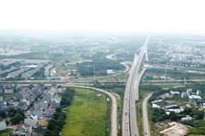 Dự án 1A - đường Vành đai 3 TP.HCM có chiều dài 8,75 km, trong đó, đoạn đi qua địa bàn tỉnh Đồng Nai có chiều dài 6,3 km. Ảnh: Tiên Giang