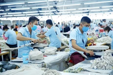 Nhiều doanh nghiệp dệt may đặt mục tiêu doanh thu và lợi nhuận tăng trưởng cao trong năm 2022. Ảnh: Tiên Giang