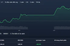 Chỉ số VNSmallcap tăng tốt nhất trong phiên chiều nay.