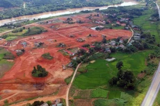 Dự án Đầu tư xây dựng Cảng hàng không Sa Pa được thực hiện tại xã Cam Cọn, huyện Bảo Yên, tỉnh Lào Cai. Ảnh: LC