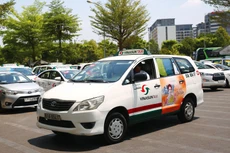Công ty CP Ánh Dương Việt Nam, chủ thương hiệu taxi Vinasun bắt đầu có lãi trở lại trong quý I/2022 sau 8 quý lỗ liên tiếp. Ảnh: Lê Tiên