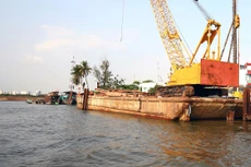 Trong 3 năm 2019 - 2021, Công ty TNHH Hàng hải Sao Mai trúng 6 gói thầu nạo vét luồng hàng hải tại Tổng công ty Bảo đảm an toàn hàng hải miền Nam. Ảnh minh họa: Tiên Giang