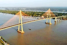 Gói thầu XL-02 Xây dựng cầu dây văng Rạch Miễu 2 (phạm vi giữa 2 trụ neo Km5+913 - Km6+423 và đảm bảo an toàn giao thông thủy cầu Rạch Miễu 2) có dự toán 1.256,8 tỷ đồng. Ảnh minh họa: Song Lê