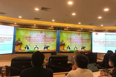 Điểm cầu tham dự Hội nghị tại Bộ Kế hoạch và Đầu tư