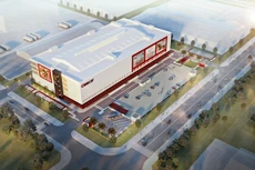 Phối cảnh dự án Trung tâm Thương mại COBI CIF tại Khu Công nghiệp Long Hậu (huyện Cần Giuộc, tỉnh Long An)