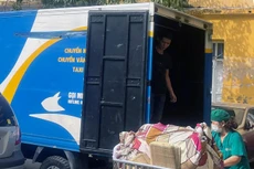 Công ty TNHH Thương mại và Dịch vụ TMC Việt Nam đang thực hiện hợp đồng Gói thầu Dịch vụ giặt là đồ vải tại Bệnh viện Đa khoa Đống Đa (Ảnh nhà thầu cung cấp)