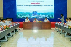 Buổi họp báo cung cấp thông tin về tình hình kinh tế - xã hội tỉnh Bình Dương năm 2022 do UBND tỉnh tổ chức.