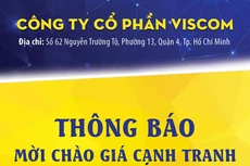 Thông báo mời chào giá cạnh tranh thanh lý hàng hóa