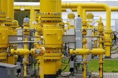 Trạm trung chuyển khí đốt ở Rembelszczyzna, gần Warsaw (Ba Lan). (Ảnh: AFP/TTXVN)