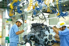 Từ đầu năm tới ngày 20/12/2022, lĩnh vực công nghiệp chế biến, chế tạo dẫn đầu thu hút vốn đầu tư nước ngoài với hơn 16,8 tỷ USD, chiếm 60,6% tổng vốn đầu tư đăng ký. Ảnh: Lê Tiên