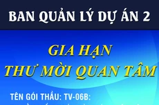 Gia hạn mời quan tâm Gói thầu Tư vấn kiểm toán tài chính độc lập giai đoạn 2