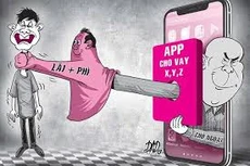 Nhiều app cho vay biến tướng, trở thành một dạng của tín dụng đen. Ảnh: Internet