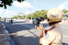 Thông số kỹ thuật máy đo tốc độ phục vụ cảnh sát giao thông của Nhà thầu Đức Việt không đáp ứng yêu cầu của hồ sơ mời thầu. Ảnh: NC st