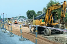 Công ty CP Đầu tư hạ tầng Đông Sơn hoạt động chủ yếu trong lĩnh vực xây dựng. Ảnh: Tiên Giang