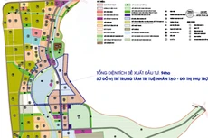 Dự án Trung tâm trí tuệ nhân tạo - Đô thị phụ trợ tại Bình Định có tổng mức đầu tư 4.362 tỷ đồng. Ảnh: Sở Kế hoạch và Đầu tư tỉnh Bình Định