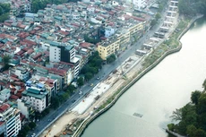 Dự án Xây dựng đường Vành đai 1, đoạn Hoàng Cầu - Voi Phục (giai đoạn 1) có tổng mức đầu tư dự kiến là 7.210,9 tỷ đồng. Ảnh: Lê Tiên