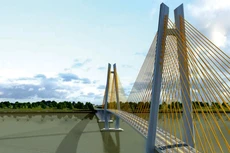 Cầu Mỹ Thuận 2 dài 6,6 km sẽ kết nối hai tuyến cao tốc Trung Lương - Mỹ Thuận và Mỹ Thuận - Cần Thơ, hoàn thiện toàn tuyến cao tốc từ TP.HCM đi Cần Thơ. Ảnh: Lê Tiên