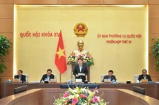 Chủ tịch Quốc hội Vương Đình Huệ phát biểu khai mạc phiên họp