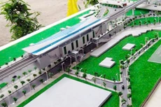 Phối cảnh tuyến đường sắt đô thị đoạn Nam Thăng Long - Trần Hưng Đạo.