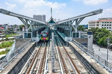 Các tuyến đường sắt đô thị ở Hà Nội tạm ngừng hoạt động để tránh bão. Ảnh minh họa 