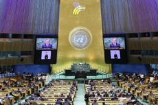 Tổng Bí thư, Chủ tịch nước Tô Lâm phát biểu tại Hội nghị Thượng đỉnh Tương lai, Đại hội đồng Liên hợp quốc Khóa 79. Ảnh: TTXVN