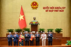 Lãnh đạo Đảng, Nhà nước chúc mừng Phó Chủ tịch Quốc hội Nguyễn Thị Thanh, Phó Thủ tướng Chính phủ Lê Thành Long, Bộ trưởng Bộ Công an Lương Tam Quang.