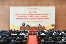 Quang cảnh Hội nghị đại biểu Quốc hội hoạt động chuyên trách lần thứ 5