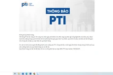 Đến chiều 25/3, website của Bảo hiểm PTI vẫn chưa đăng nhập và treo Thông báo của PTI 