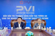 Ông Nguyễn Xuân Hòa – Phó chủ tịch Thường trực HĐQT kiêm TGĐ PVI và Ông Dương Thanh Danh Francois – Phó chủ tịch HĐQT PVI điều hành Hội nghị tại Trụ sở chính PVI
