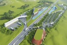 Phối cảnh trạm dừng nghỉ đầu tiên trên cao tốc Hạ Long - Vân Đồn - Móng Cái.